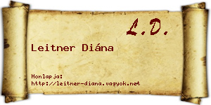 Leitner Diána névjegykártya